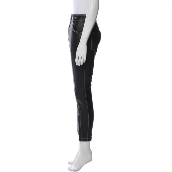 Alexander Wang High Waist Coated Leggings/Pants, Size 4, Retail $650.00 - Picture 7 of 7